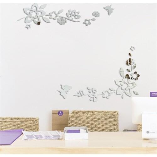 TV Background Wall Decoration Photo Wall Decorative Acrylic Mirror Stickers Wallpaper Bedroom Living Room Home Decor Accessories