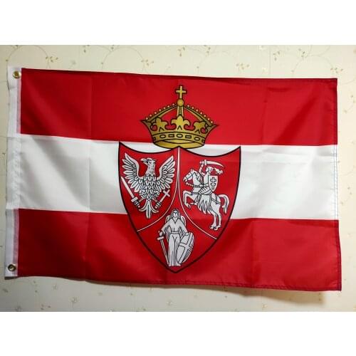 Polish Lithuanian Ruthenian Commonwealth Flag And Banner Design Custom Any Size Color 100D Polyester