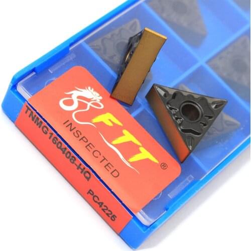 10pcs TNMG160408 HQ PC4225 Carbide Inserts High Quality Turning Knife Blade CNC Lathe Metal Plate CuttingExternal Turning tools