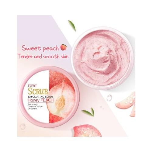 Peach Body Scrub Cream Face Scrub Deep Cleansing Skin Whitening Go Cutin Dead Skin Treatment Acne Moisturizing Body Care cream