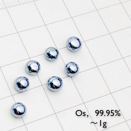Metal osmium Beads Platinum noble metals The most dense metal Os99.95