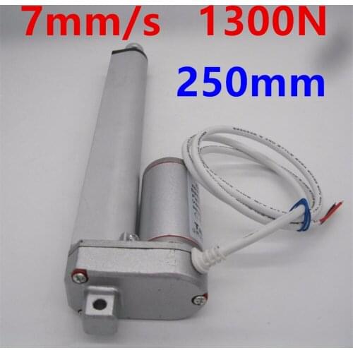 Multi-function Linear Actuator Motor direct-current 12V DC Heavy Duty 7mm/s 1300N 250MM stroke electric telescopic rod