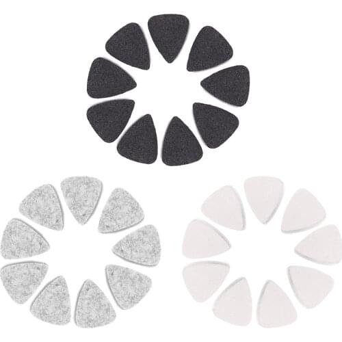 10pcs Ukulele Soft Felt Pick Electric Guitar Mandolin Plectrum Personalized Ukelele Accessories