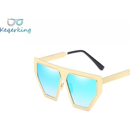 Retro Thick Frame Cat Eye Sunglasses Women Ladies Brand Designer Mirror Lens Cat Eye Sun Glasses For Female oculos de sol ZA-13