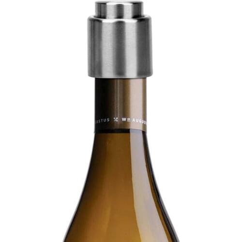 Saver Preserver Sealed Sealer Wine Stopper Vacuum Bottle Stopper Liquor Flow Stopper Silver Elegant Stainless Steel