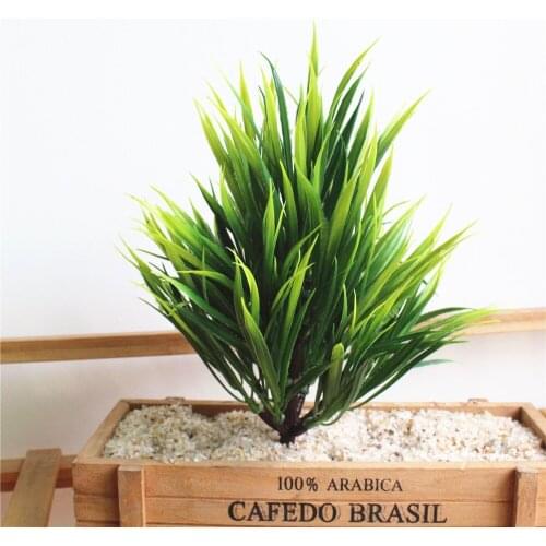 Diy Office Desktop Artificial Plants Simulated PE Green Planting Swordsgrass Bonsai Potted Ornaments