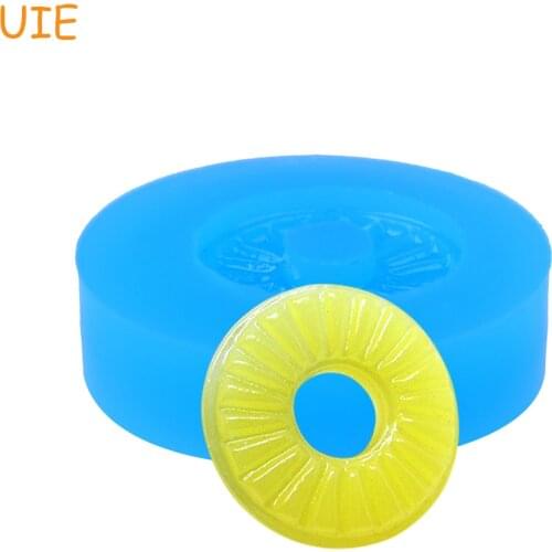 SYL018U 17.6mm Pineapple Piece Slice Flexible Silicone Mold - Cupcake Topper, Fondant Craft, Candy, Resin, Clay, Cookie Wax