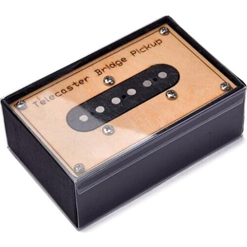 T4MF 1pc For 6 S-trings Guitar Black Single Coil Sound Pickup Black Single Coil Sound Pickup For 6 S-trings Electric Guitar