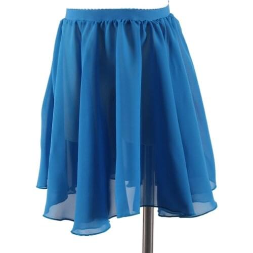 Reinforced Chiffon Imported Elastic 13 Colors 3 Sizes Childrens Pull on Skirts Ballet Practice Professional Dress