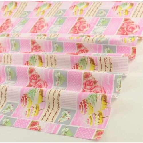 Vintage printed floral design 50cmx160cm/piece 100% cotton fabric cloth tissue dress tecidos telas bedding patchwork quilting