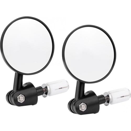 2Pcs Motorcycle Modified Folding Handlebar Rearview Mirror Reflective Side Mirrors 22mm Motorcycles Rear View Side Mirrors New