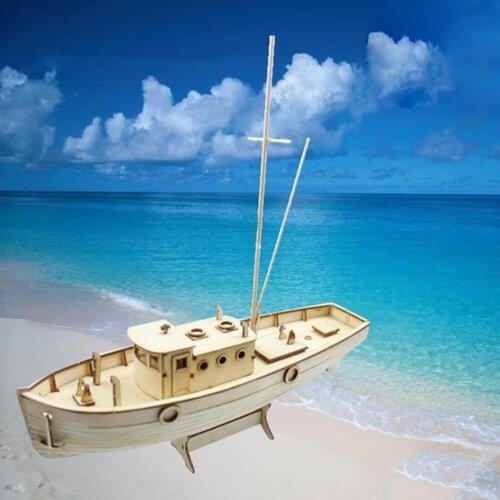1set Ship Assembly Model Diy Kits Wooden Sailing Boat Gift Toy 1:50 Decoration Scale Y8H9