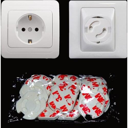 10Pcs Baby Safety Protection From Children Rotate Cover 2 Hole Round European Standard Child Against Electric Protection Socket
