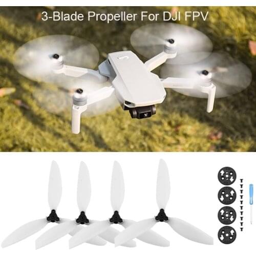 2Pair Quick Release Folding 3-Blade Propeller With Base Accessories Three Blade Propeller For DJI Mavic Mini 2 Drone New Arrival