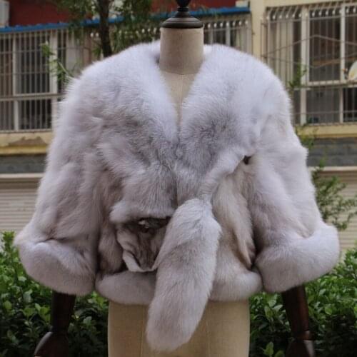 2020 full leather real fox fur fox fur coats natural fox coats fashionable shooting style female winter warm bat-type coat