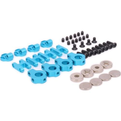 4PCS Alloy Stealth Magnetic Body Shell Mount Body Clip For Rc Hobby Model Car Crawler Scx10 Hopup Parts Hsp N10230