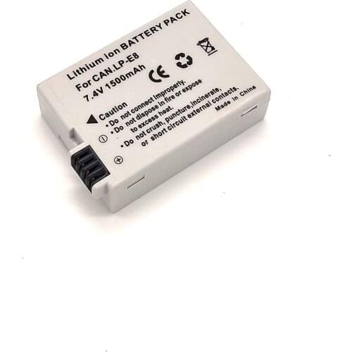 LP-E8 LPE8 Battery for Canon EOS Canon CAMERA EOS 550D 600D 650D 700D Kiss X4 X5 X6i X7i Rebel T2i T3i T4i T5i