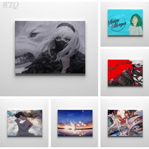 Illustration Girl Trippy Printed Anime Posters Wall Poster Canvas Painting Wall Decor Wall Art Picture Room Decoration Home Deco