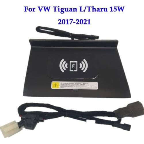 Wireless Charger For Volkswagen VW Tiguan L/Tharu 15W QI Fast wireless Charging Phone Plate Panel Holder 2017-2021 for iPhone11