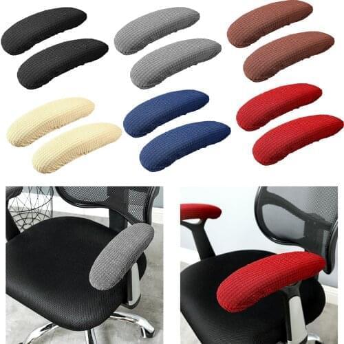 1 Pair Chair Armrest Cover Slipcover Office Computer Chair Arm Covers Dustproof Stretchable Computer Slipcovers Cushion Protecto