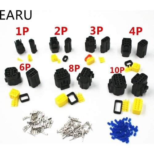 Denso 2.0 1 set 2/3/4/6/8/10 Pin Way 2P 3P 4P 6P 8P 10P Waterproof Sealed Sealing Car Truck Eletrical Wire Cable Connector Plug