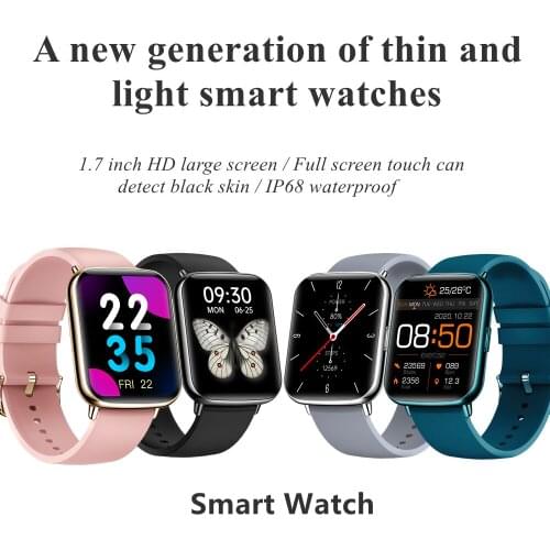 KS12 Smart Band 1.69" Full Touch Sports Fitness Tracker Blood Pressure Heart Rate Smartwatch Support One-click Rejection Call