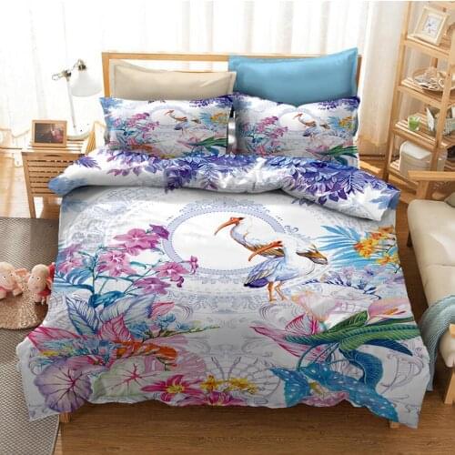 Flowers and Plants 3D Printed Bedding Set Duvet Covers Pillowcases Comforter Bedding Set Bedclothes Bed Linen