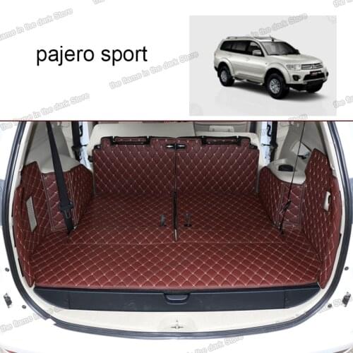 Car Trunk Mat Cargo Liner for Mitsubishi Challenger Pajero Sport montero boot 2016 2015 2014 2013 2012 2011 2010 2008 accessory