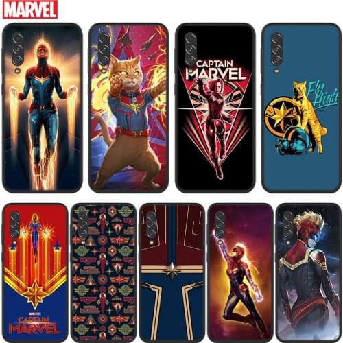 Avengers Captain Marvel For Samsung Galaxy A90 A80 A70S A60 A50S A40S A30S A20E A10S A2 Core 5G Black Soft Phone Case