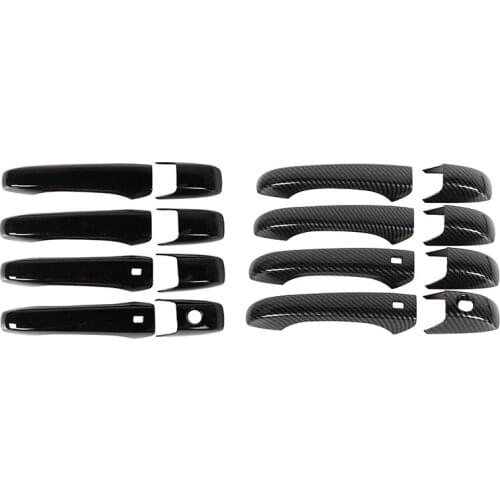 Exterior Door Handle Cover Kit with Smart Key Holes for Jeep Grand Cherokee Dodge Durango 2011-2019