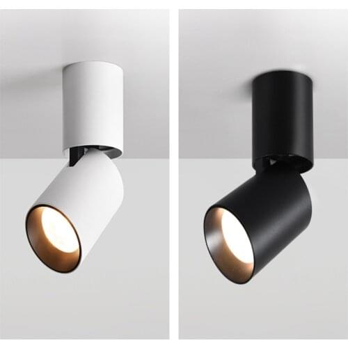 Nova nordic ins sala de estar 7 w 12 led holofotes parede montado sala estar tv fundo da parede teto spotlight cob para baixo lu