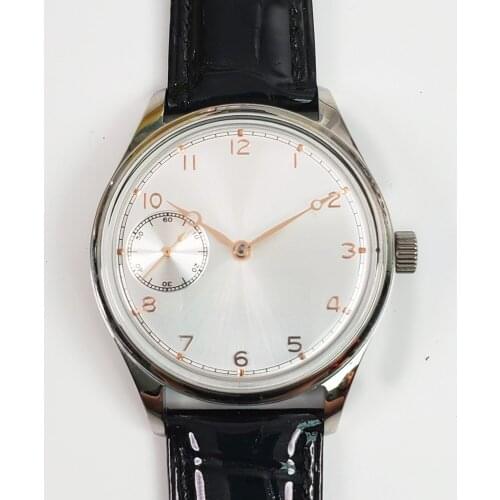 2019 new fashion manual mechanical watch mens multi-color dial luxury brand bright leather strap sports watch 12161