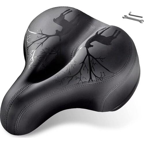 New Bike Seat, Bicycle Saddle for Women and Men Most Comfort,Extra Soft Wide Polyurethane,Waterproof Bicycle Seat