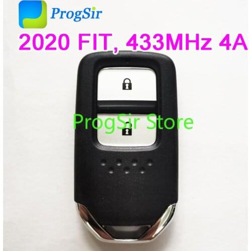 Original 2 Button 433MHz Remote Control Keyless Go Key For Honda FIT 2020 72147-TZA-H01 With 4A Chip