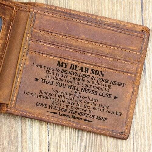 Mom To Son - You Will Never Lose - Bifold Wallet