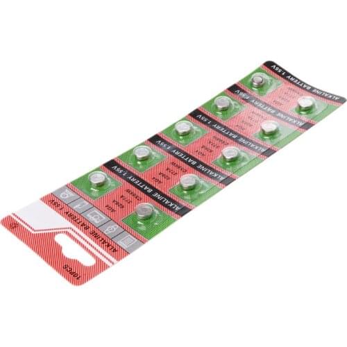 10PCS Watch Coin Battery AG4 377A 377 LR626 SR626SW SR66 LR66 Button Cell Batteries Toys Remote Camera X6HB