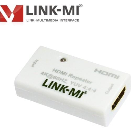 LINK-MI 30m HDMI Amplifier 2.0 Repeater 4K@60Hz YUV 4:4:4 MINI HDMI Signal enhancer Extender 3D video HDCP2.2/1.4 Compliant