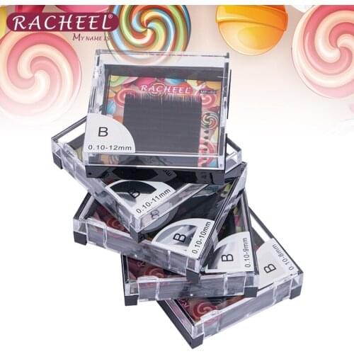 Flat Ellipse Eyelash Extension 0.10 B curl False Mink Hair Individual Silk Lash Eye Lash