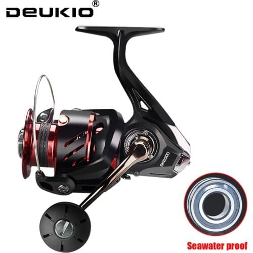 2020 New Top Quality Fishing Reel 5.7:1 High Speed Metal Fishing Wheel Saltwater Proof Spinning Reel 6+1BB SUS Bearings reel