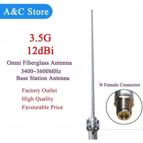 3.5G 12dBi omni fiberglass antenna 3400~3600MHz roof monitor antenna customized factory outlet high quallity customized 5pcs/lot