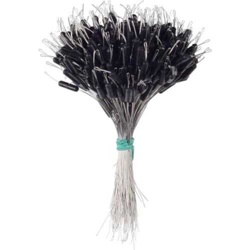 300 Pcs/lot Rubber Space Beans Stopper Float Fishing Bobber Fishing Line Accessories Bait Sports Tool Cylindrical Space Bean