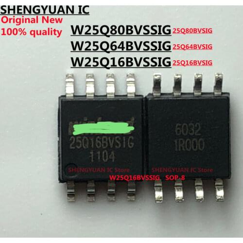 5pcs W25Q64BVSSIG 25Q64BVSIG W25Q64BVSIG W25Q64BV 64M-BIT SERIAL FLASH MEMORY WITH DUAL AND QUAD SPI 100% New original