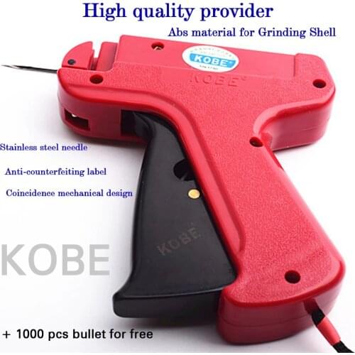 Free shipping KOBE brand quality label tagging gun/Clothes Garment Price Label Tagging Gun+1000Bullet /price hanging tag tools