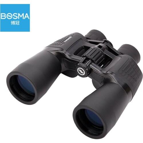 Bosma Hunter II 7x50 HD Powerful Binoculars Binoculares Telescope Bak4 Prism Fmc Wide-angle Eyepiece for Hiking Hunting Tourism
