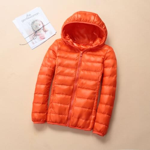Plus size middle aged and elderly light down jacket womens short hooded stand collar warm down jacket womens coat