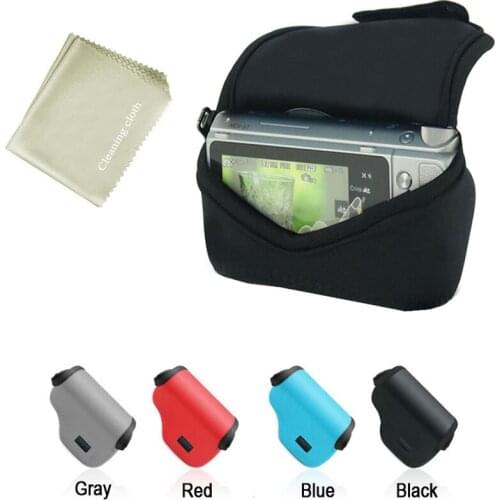 Camera Bag For SONY A5100 A5000 NEX-5T 5R 5N NEX-3N with 16-50mm Lens Camera Case Cover Neoprene soft pouch with cleaning cloth