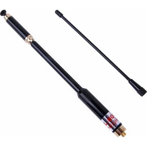 AL-800 antenna dual use dual band VHF UHF telescopic AL800 SMA Female antenne for BAOFENG UV-5R UV-82 Walkie Talkie