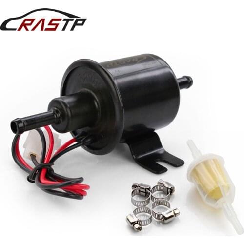 RASTP-12V Electric Upgraded Fuel Pump Low Pressure Bolt Wire Diesel Petrol HEP-02A for Car Carburetor Motorcycle ATV RS-FP009-TP