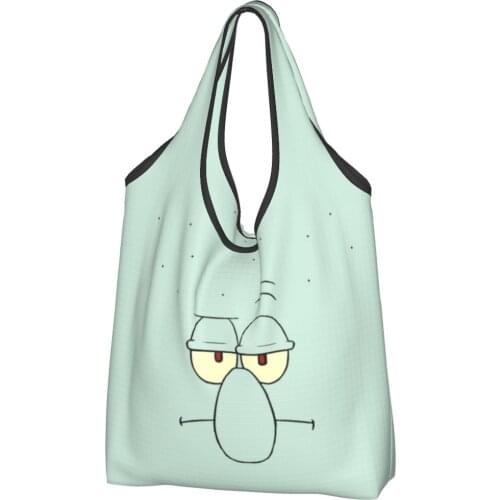 Sponge Baby Bag Women Shoulder Bag Animes square pants Ins Shoppers Bag