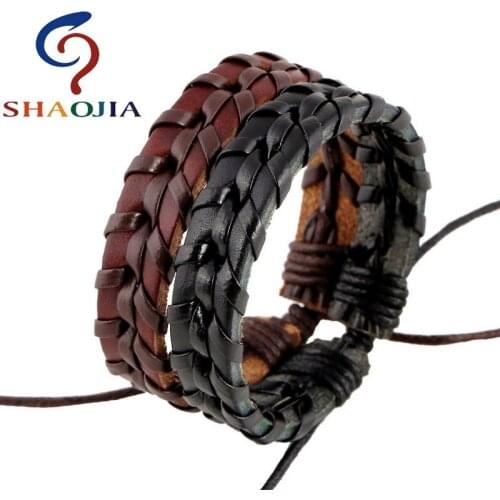 Good Price! Women Men Bracelets Pure Hand Weaving Leather Bracelet Fashion Adjustable Bracelet Men Jewelry